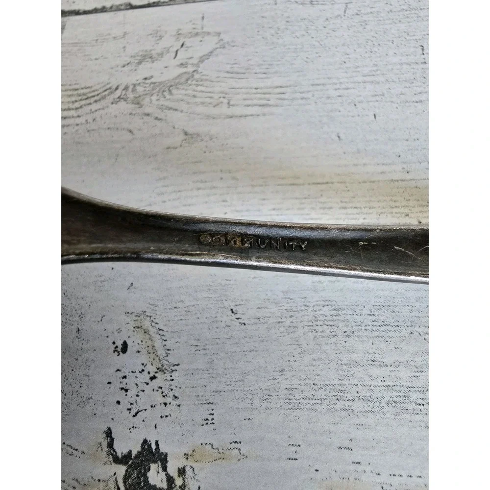 Vintage Community Silverplate Gravy Ladle Morning Star Pattern 7 Inch‎ Serving
